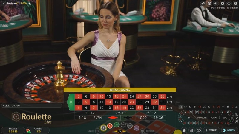 Game bài Roulette cùng Dealer quyến rũ