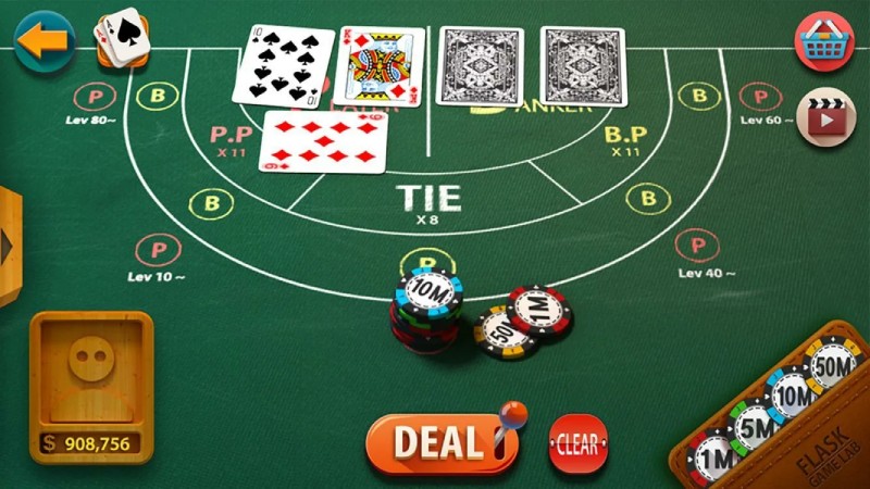 Cược đôi ở Baccarat có thể nhận được tiền thưởng cao